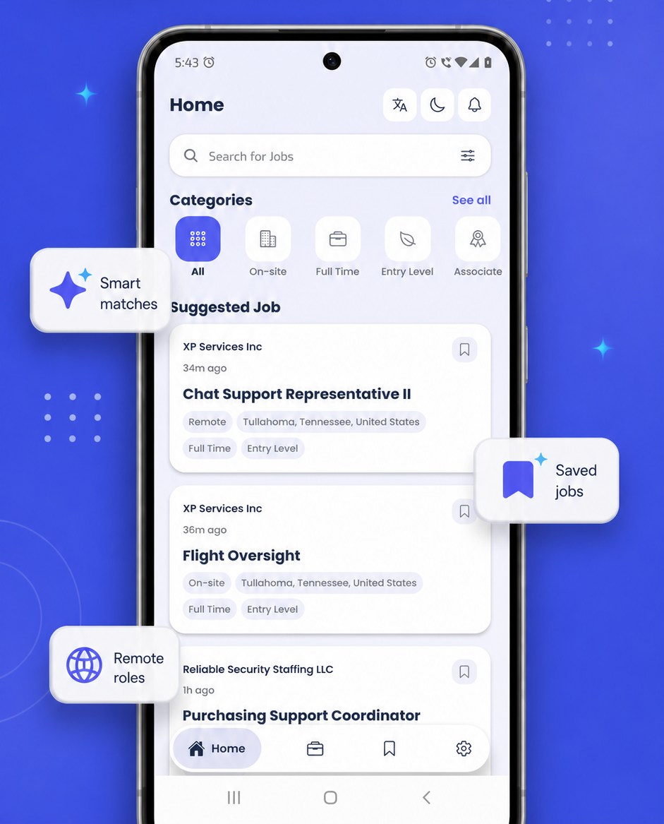 ApplyBetter mobile app showing suggested jobs